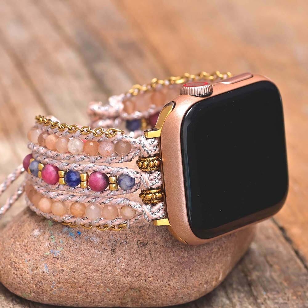Bracelet Apple Watch en Pierre de Soleil