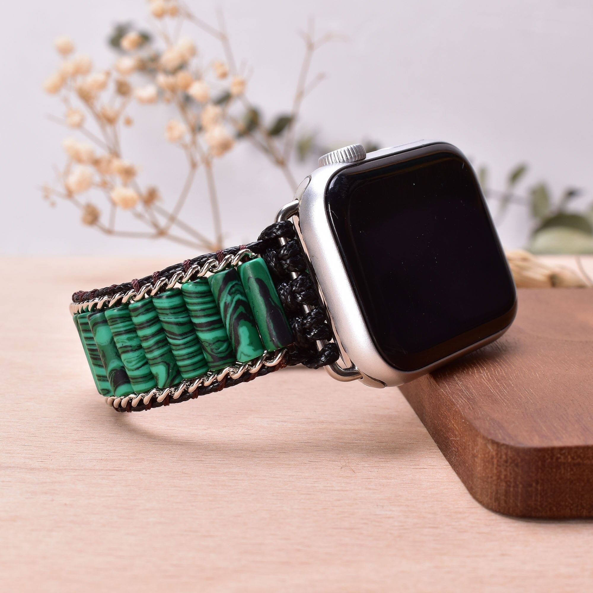 Bracelet Apple Watch en Malachite