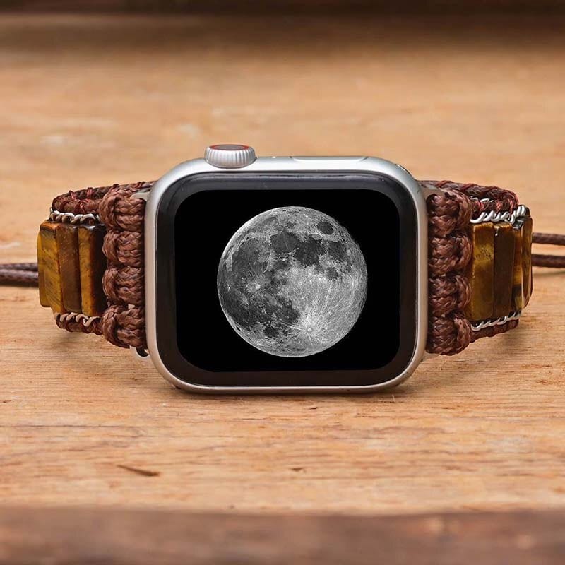 Bracelet Apple Watch en Œil de Tigre