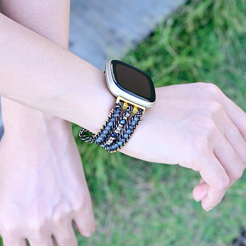 Bracelet Montre Fitbit Versa 2 ou 3 - Labradorite - Calyss™